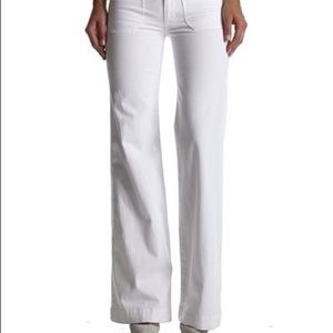 Hudson White Libby Midrise Wide Leg Sailor Jean - Size 28